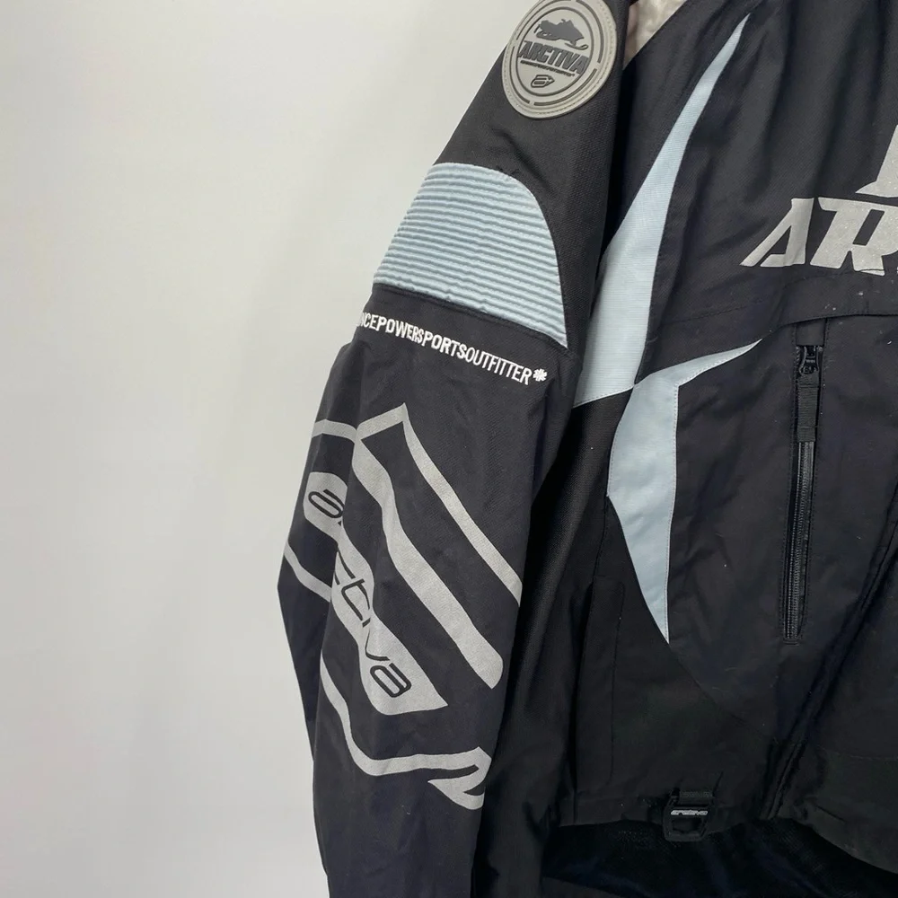 Arctiva Comp 6 RR  Black Mens shell Motorcycle jacket size M - Picture 6 of 9